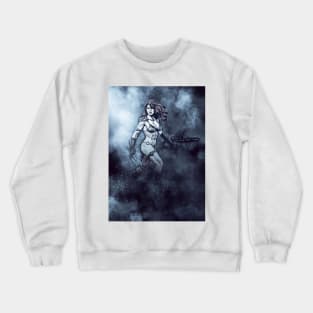 Fantasy Woman Fierce Amazon Warrior Crewneck Sweatshirt